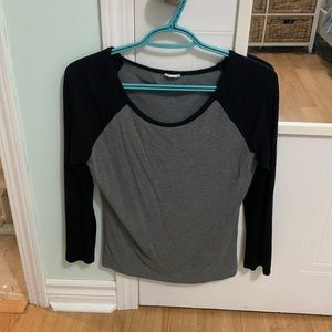 Black and grey long sleeve